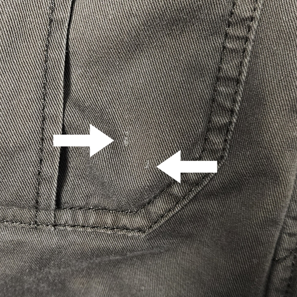 Express Hooded Detachable Faux Fur Trim Black & Olive Quilted Parka Sz XS - Picture 16 of 16